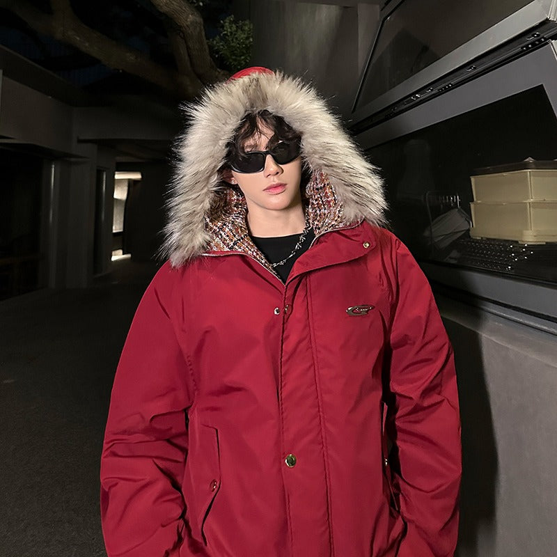 New at VAREN FORM: The Fur-Trimmed Padded Bomber Jacket