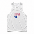 VAREN FORM white Handle With Love tank top front product view