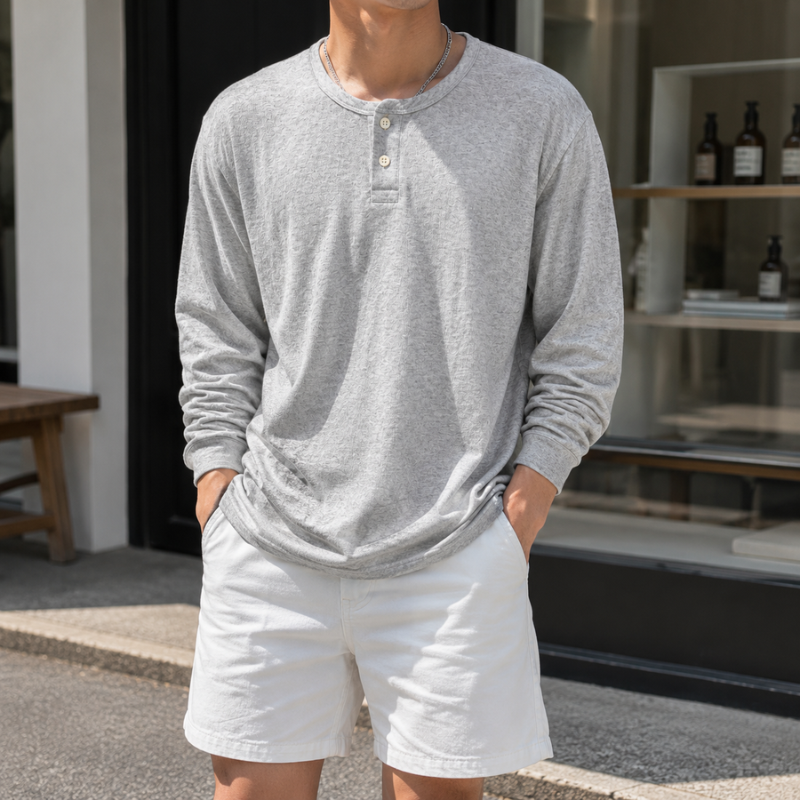 Men's Washed Oversized Distressed Art Heavyweight Tee