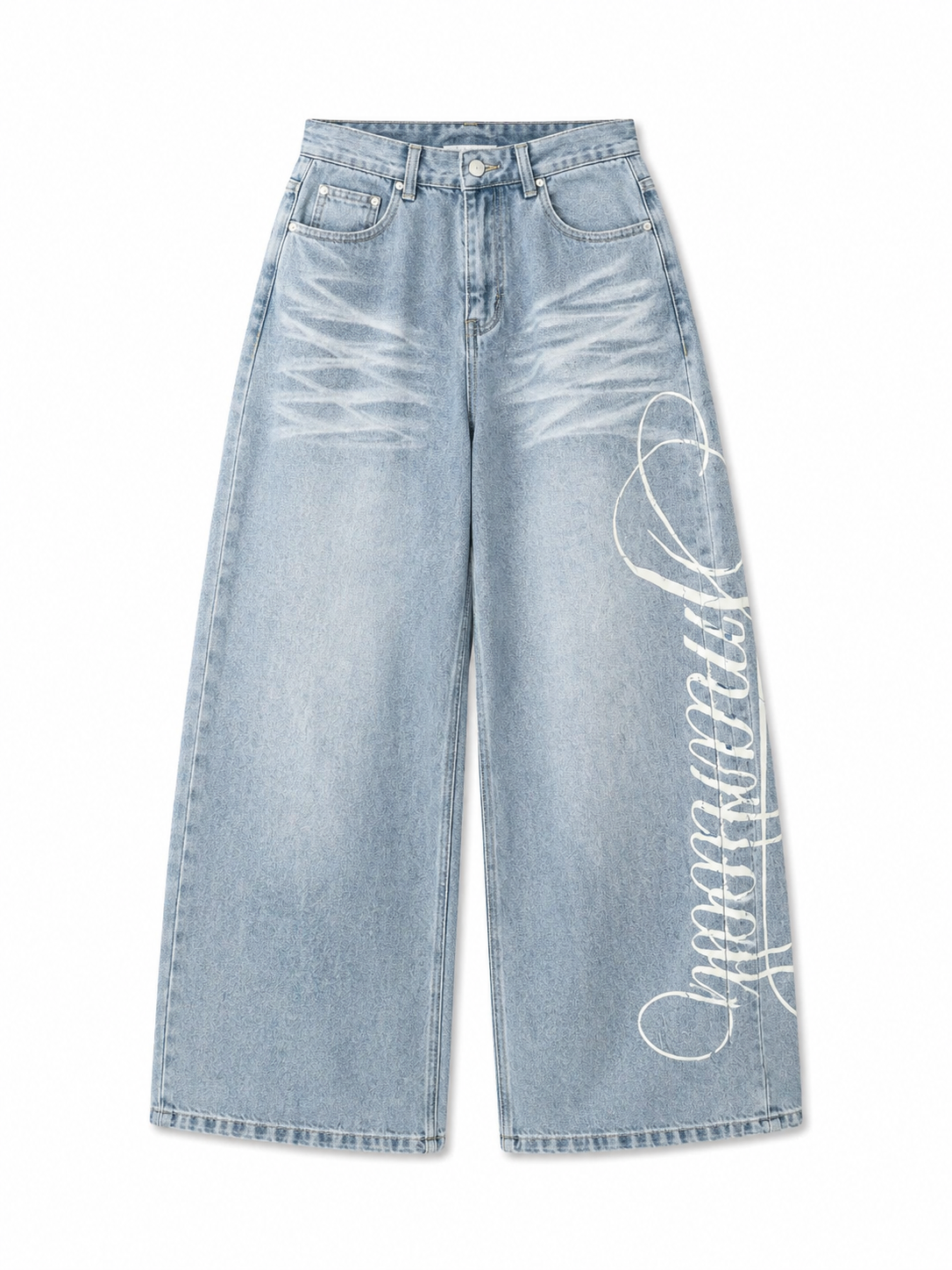 VARENFORM Patchwork Utility Wide-Leg Jeans VF-J374J