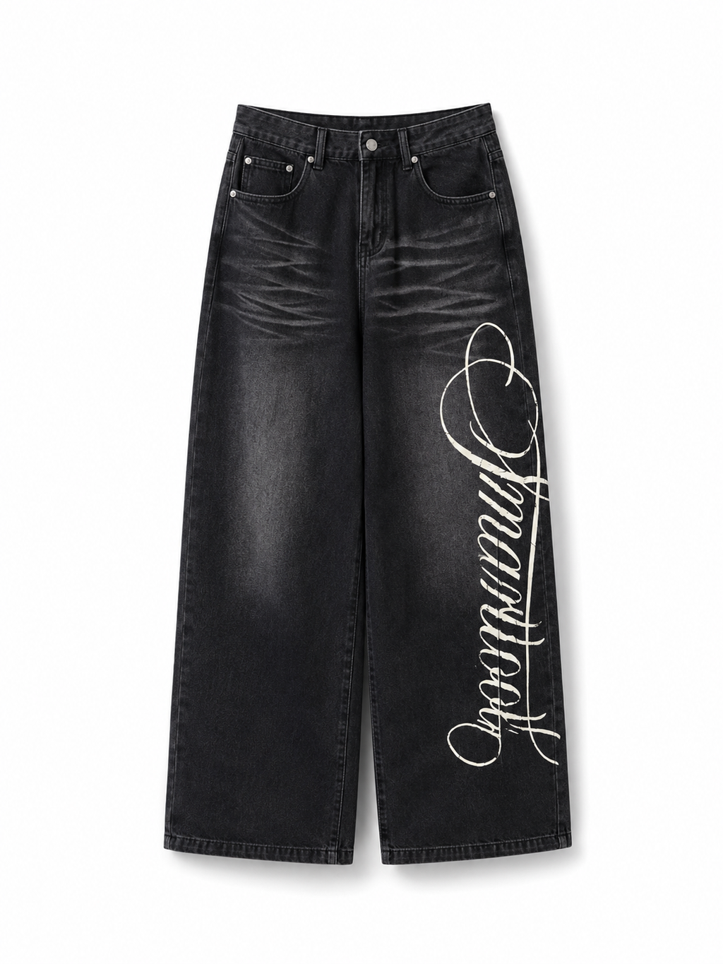 VARENFORM Patchwork Utility Wide-Leg Jeans VF-J374J