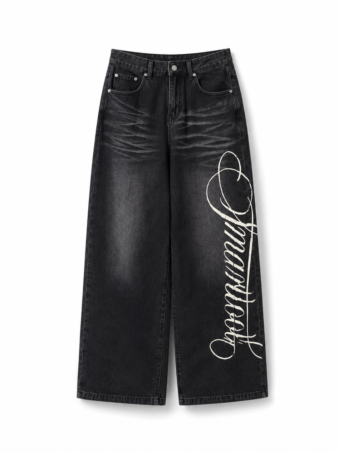 VARENFORM Patchwork Utility Wide-Leg Jeans VF-J374J