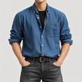 Men's Heavyweight Cotton Denim Work Shirt