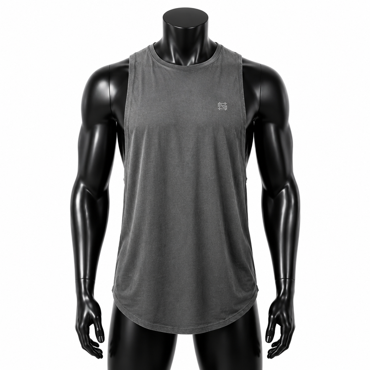 VAREN FORM Classic Panther Training Tank in Charcoal Grey for men's gym and streetwear
