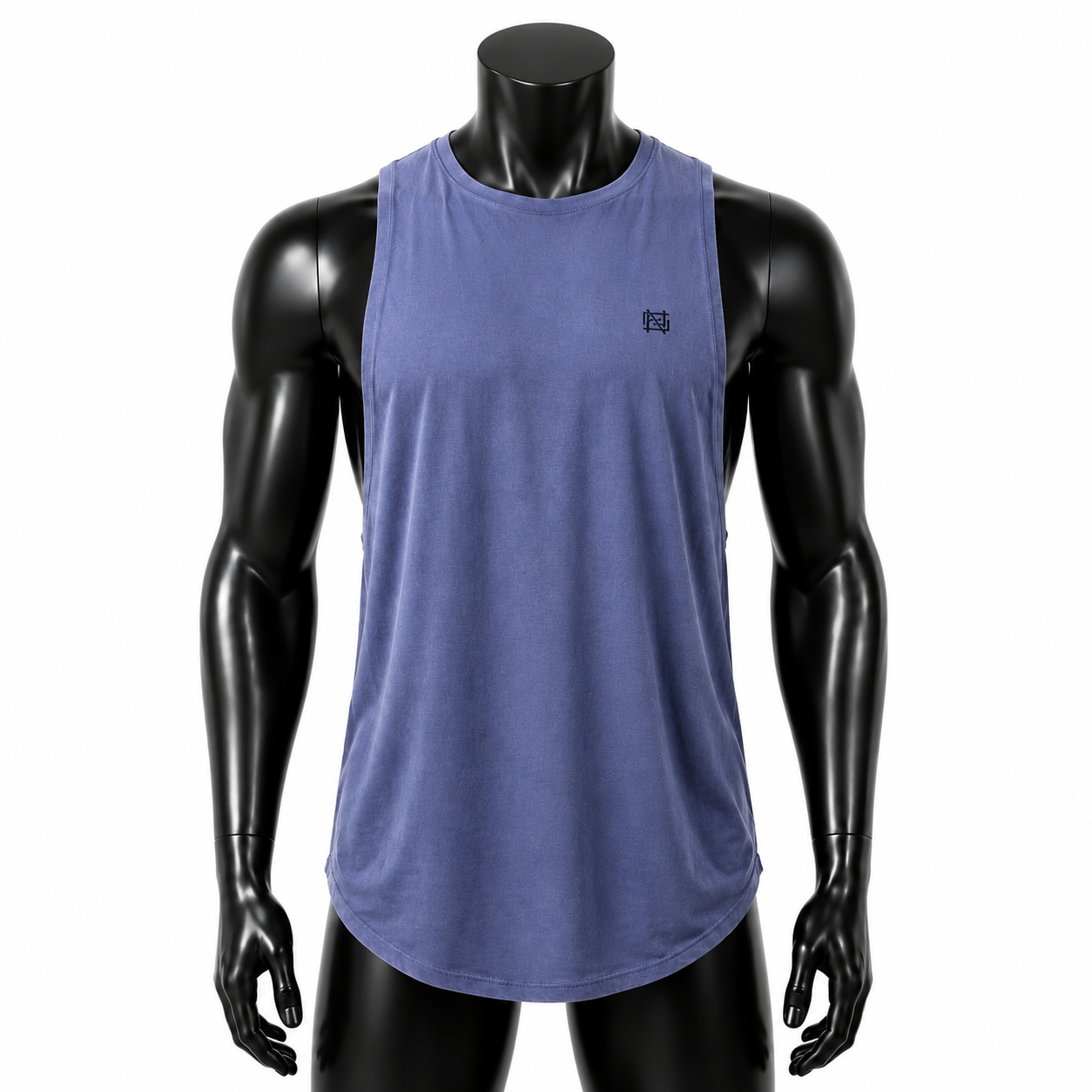 VAREN FORM Classic Panther Training Tank in Slate Blue for men's gym and streetwear