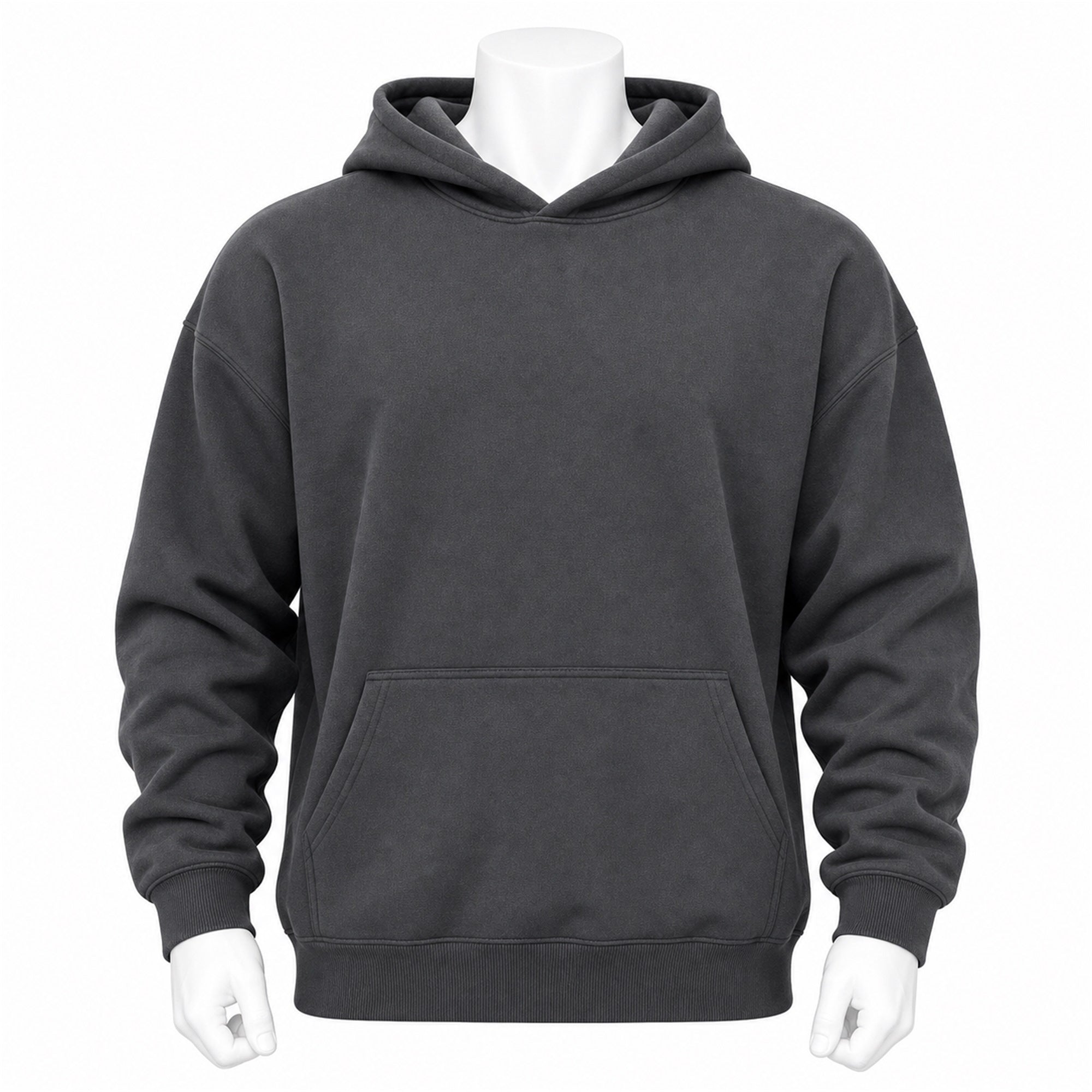 VAREN FORM Fleece Training Hoodie in Charcoal Grey
