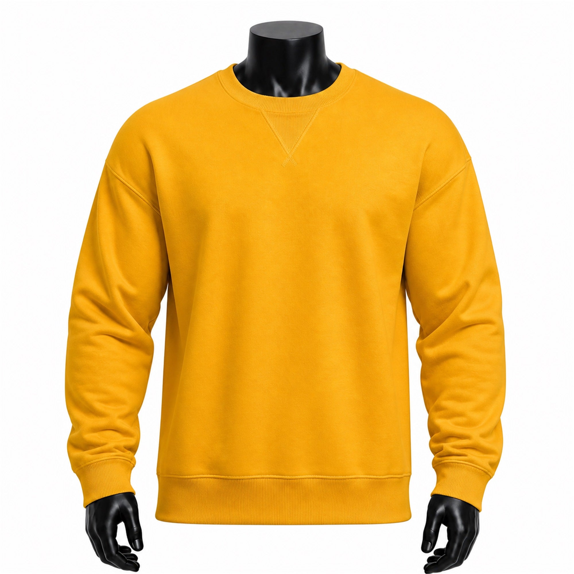 VAREN FORM Heavyweight Terry Crewneck Sweatshirt in Yellow