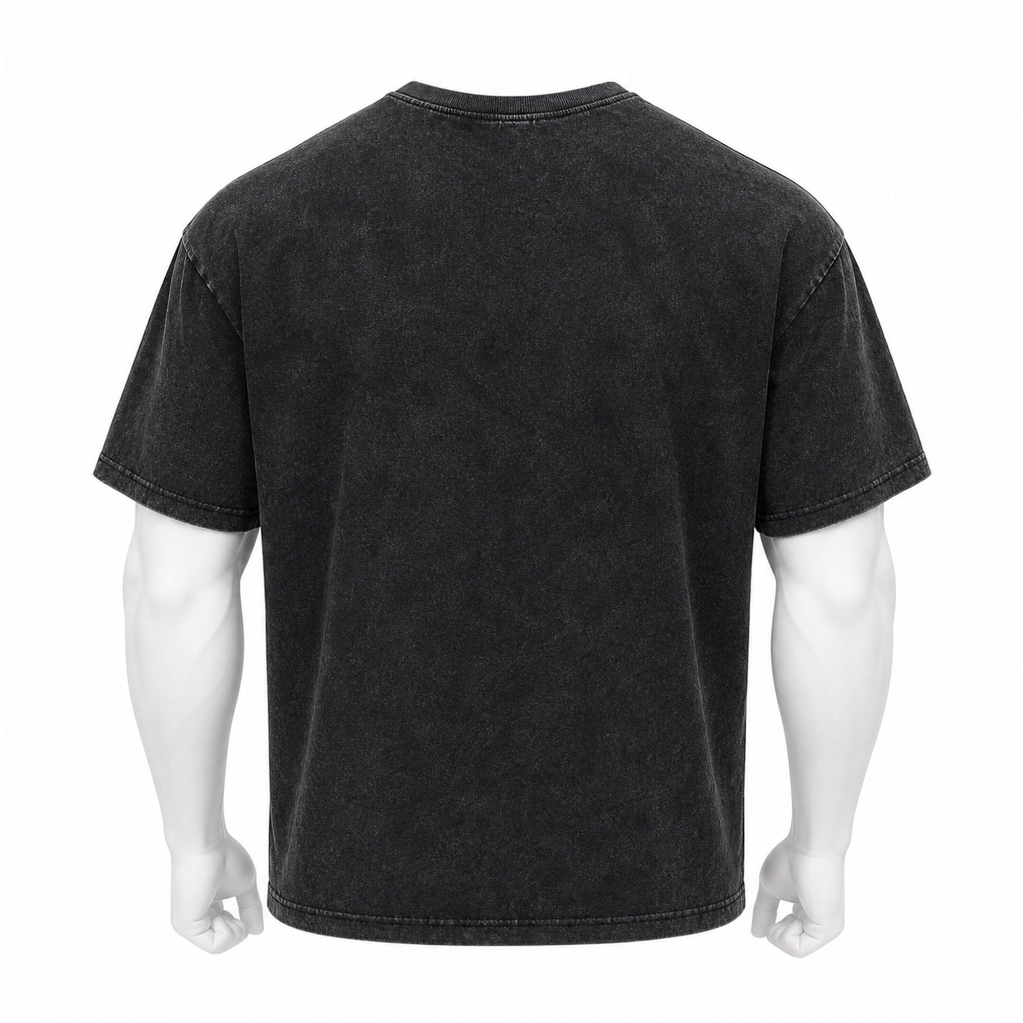 VAREN FORM Heavyweight Washed Training T-Shirt in Washed Black for men's gym-to-street wear