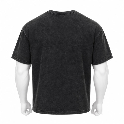 VAREN FORM Heavyweight Washed Training T-Shirt in Washed Black, alternate view 2