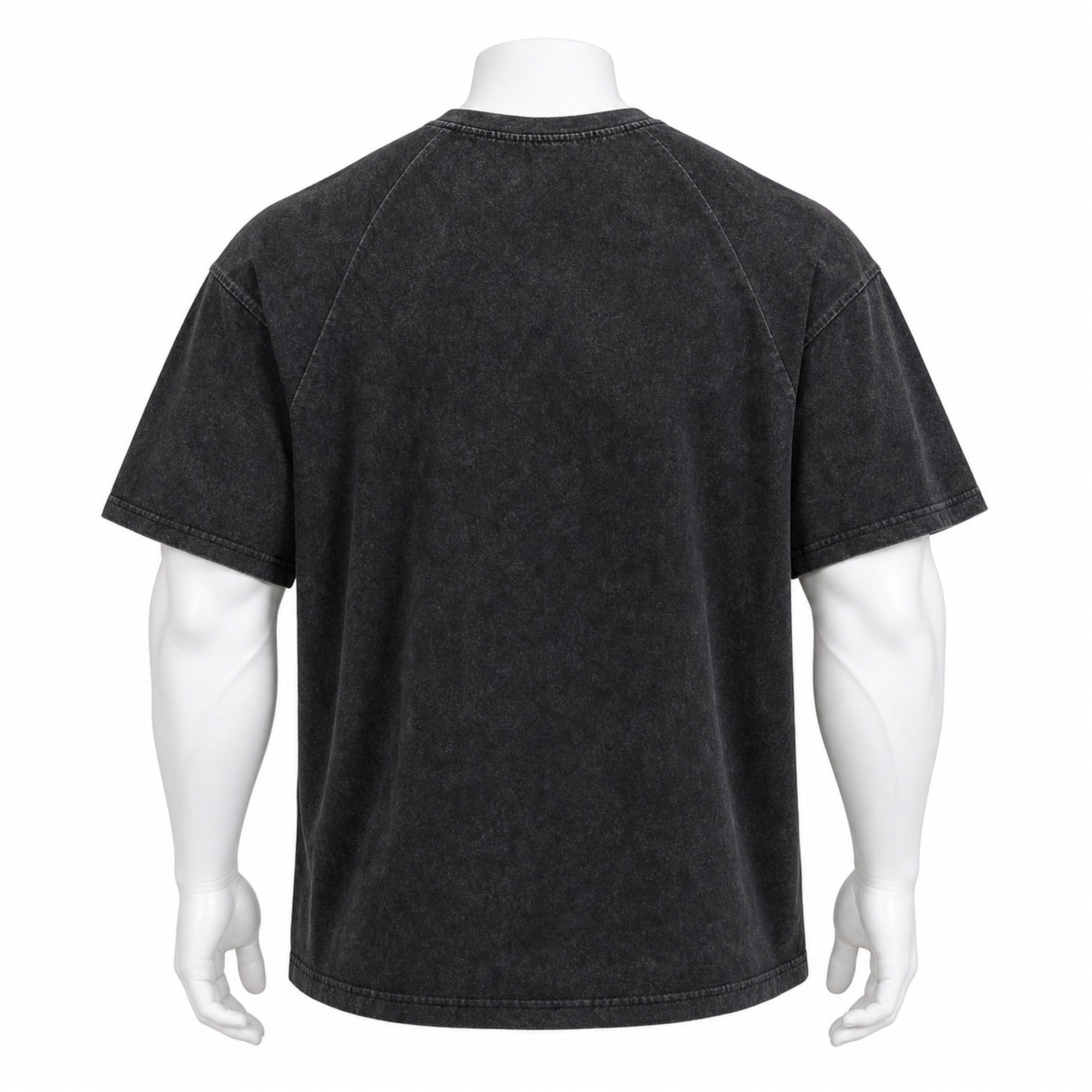 VAREN FORM Heavyweight Washed Training T-Shirt in Washed Black for men's gym-to-street wear