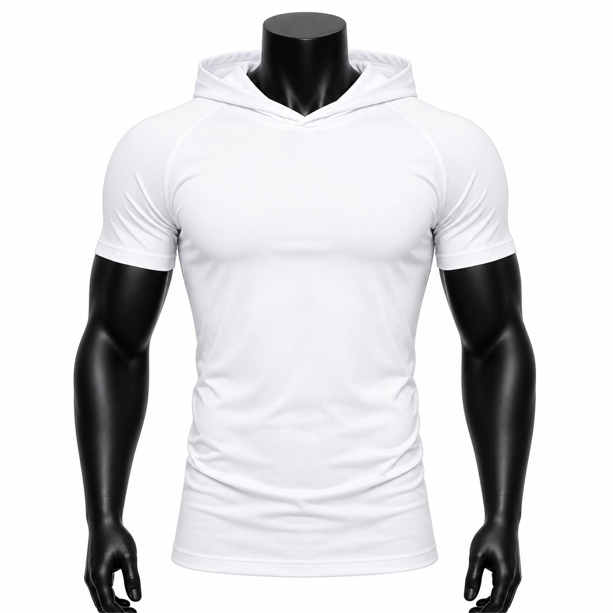 VAREN FORM Hooded Short Sleeve Training T-Shirt in White