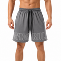 VAREN FORM Mesh Quick-Dry Gym Shorts in Grey for men's gym and streetwear