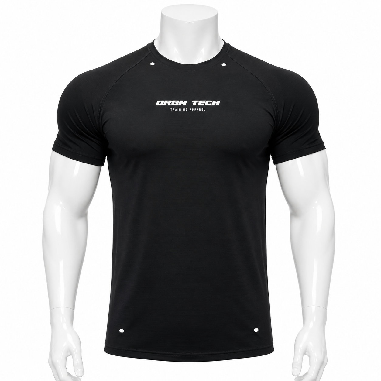 VAREN FORM Muscle-Fit Quick-Dry Training Tee in Black for men's gym and streetwear