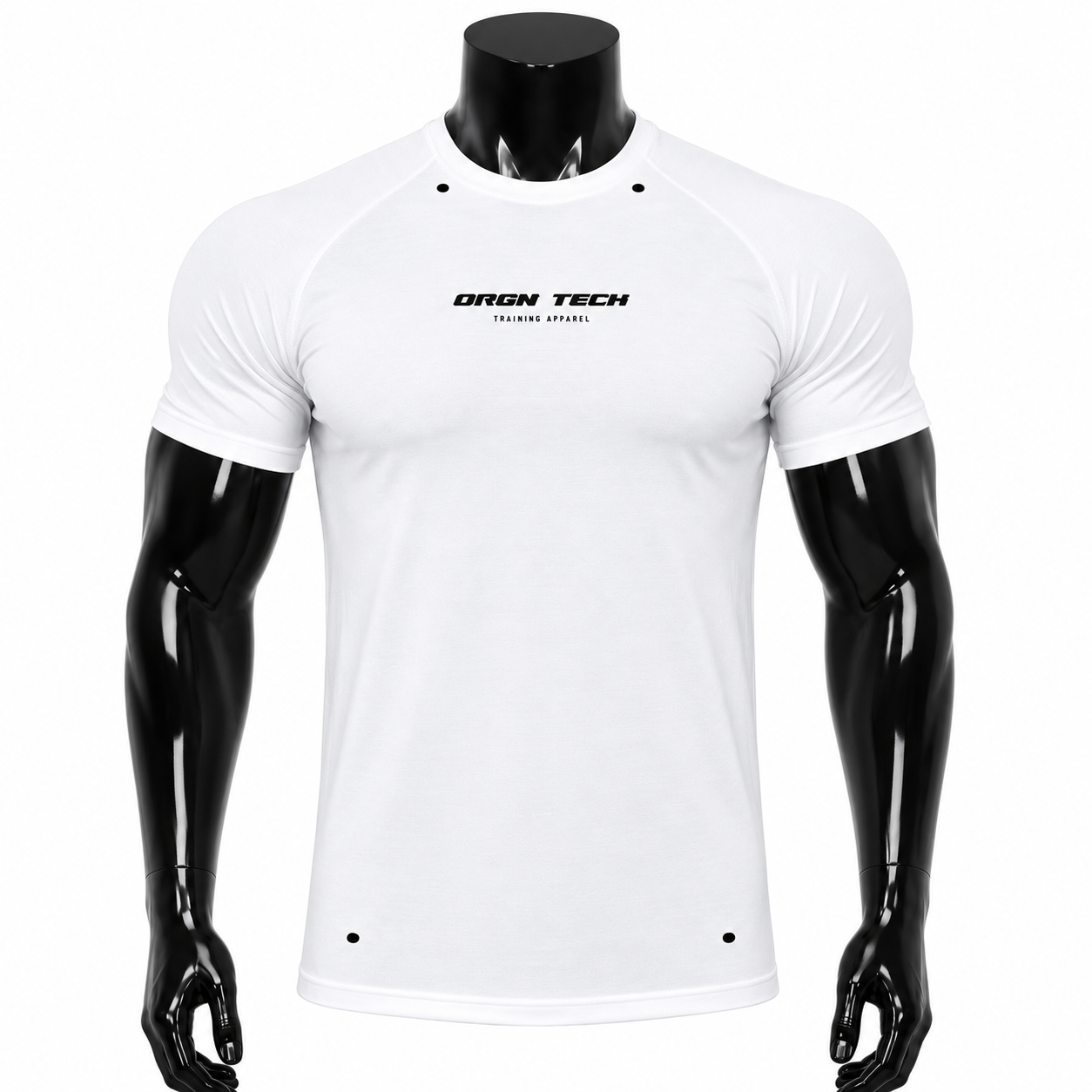 VAREN FORM Muscle-Fit Quick-Dry Training Tee in White for men's gym and streetwear