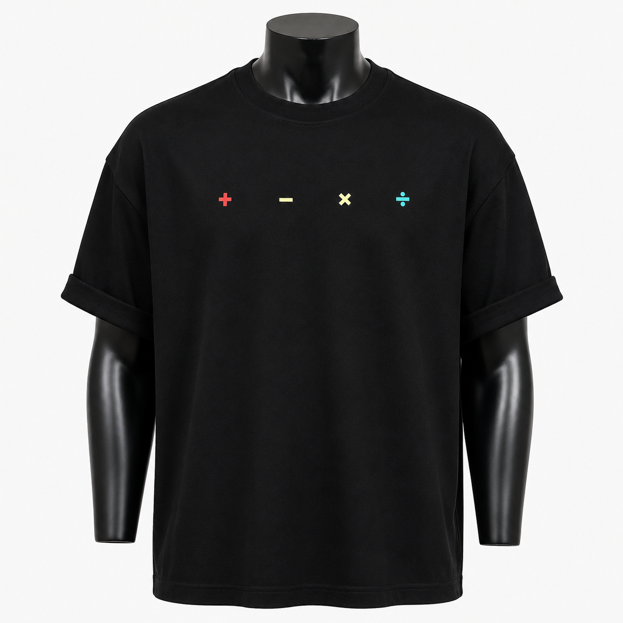 VAREN FORM Operator Logo Heavyweight Tee in Black for men's gym and streetwear