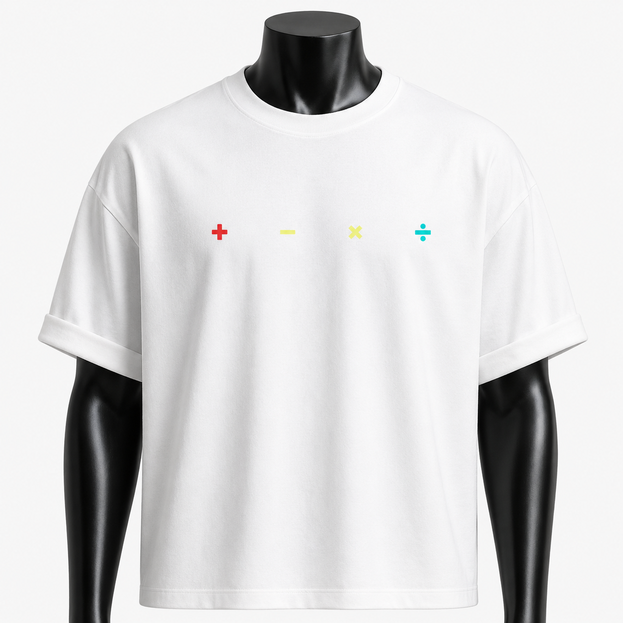 VAREN FORM Operator Logo Heavyweight Tee in White for men's gym and streetwear