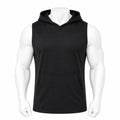 VAREN FORM Sleeveless Hooded Training Tank in Black for men's gym-to-street wear