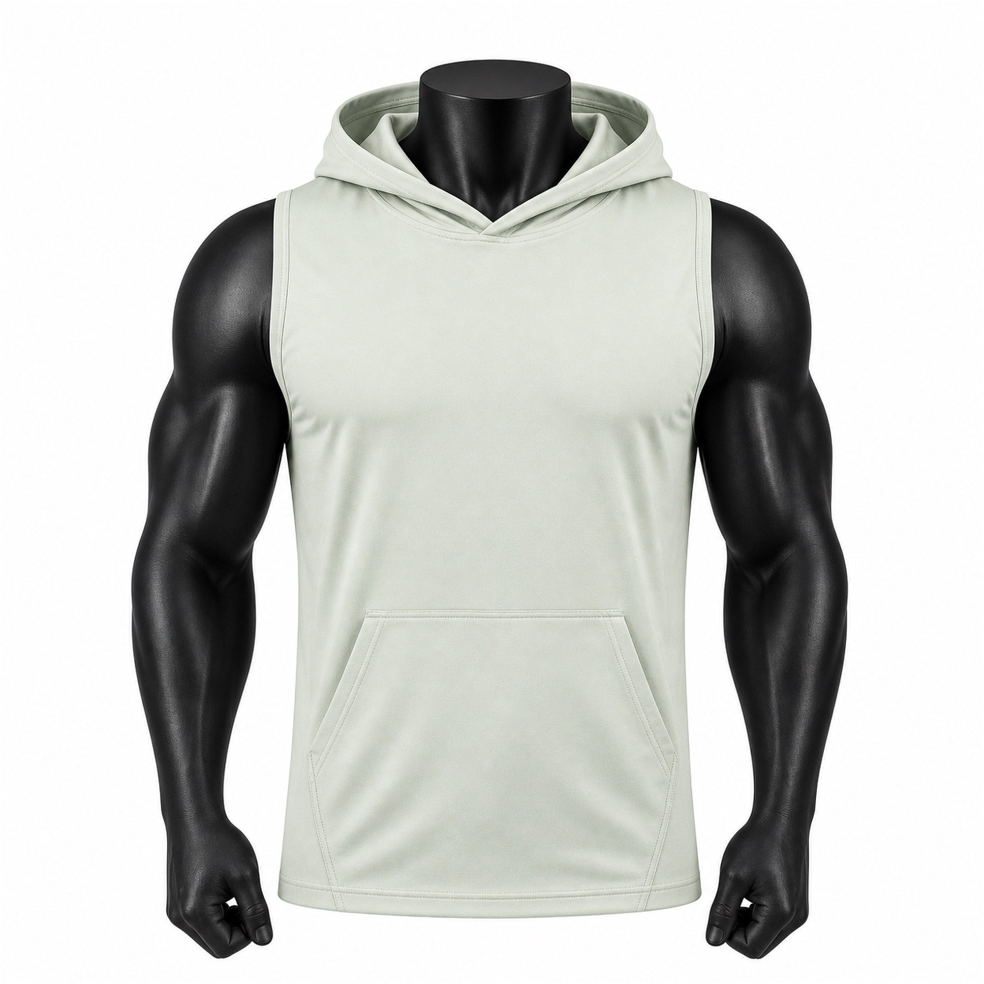 VAREN FORM Sleeveless Hooded Training Tank in Mint Green