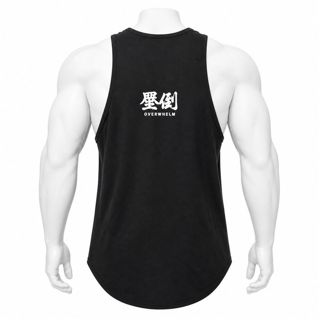 VAREN FORM Sleeveless Muscle Training Tank in Black for men's gym-to-street wear