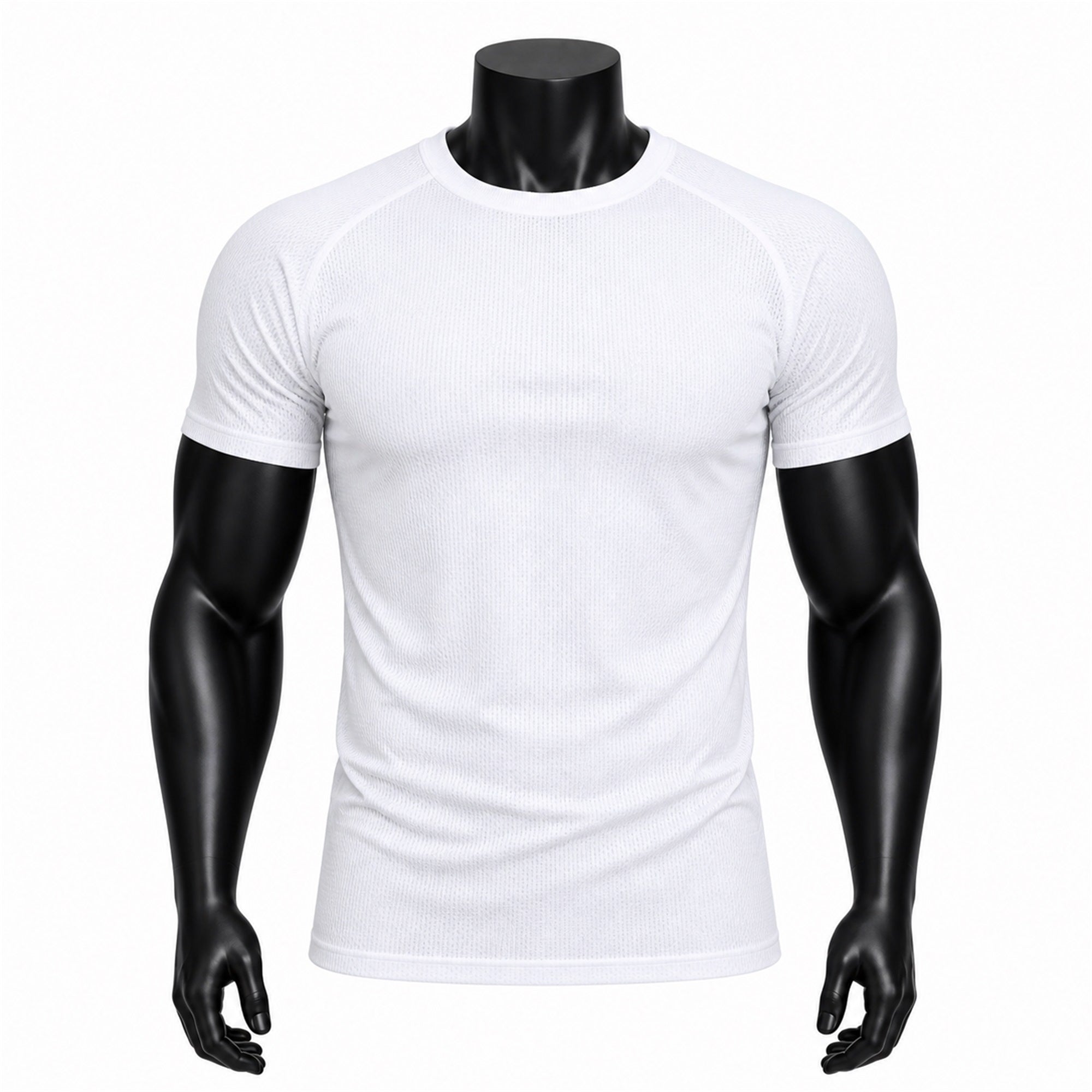 VAREN FORM Solid Short Sleeve Training T-Shirt in White