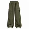 VAREN FORM Straight-Leg Utility Cargo Pants in Olive Green for men's gym and streetwear