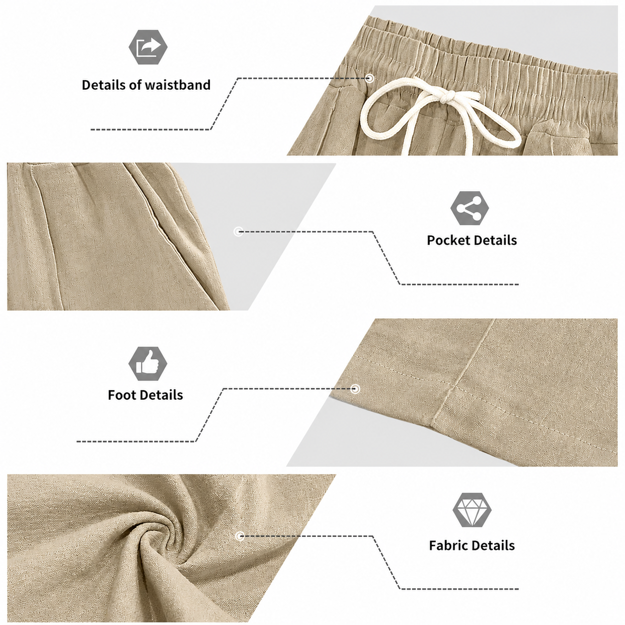 VAREN FORM Textured Linen Blend Polo Set model wearing set