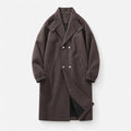 Men's Vintage PU Leather Moto Jacket in Coffee Brown, product view