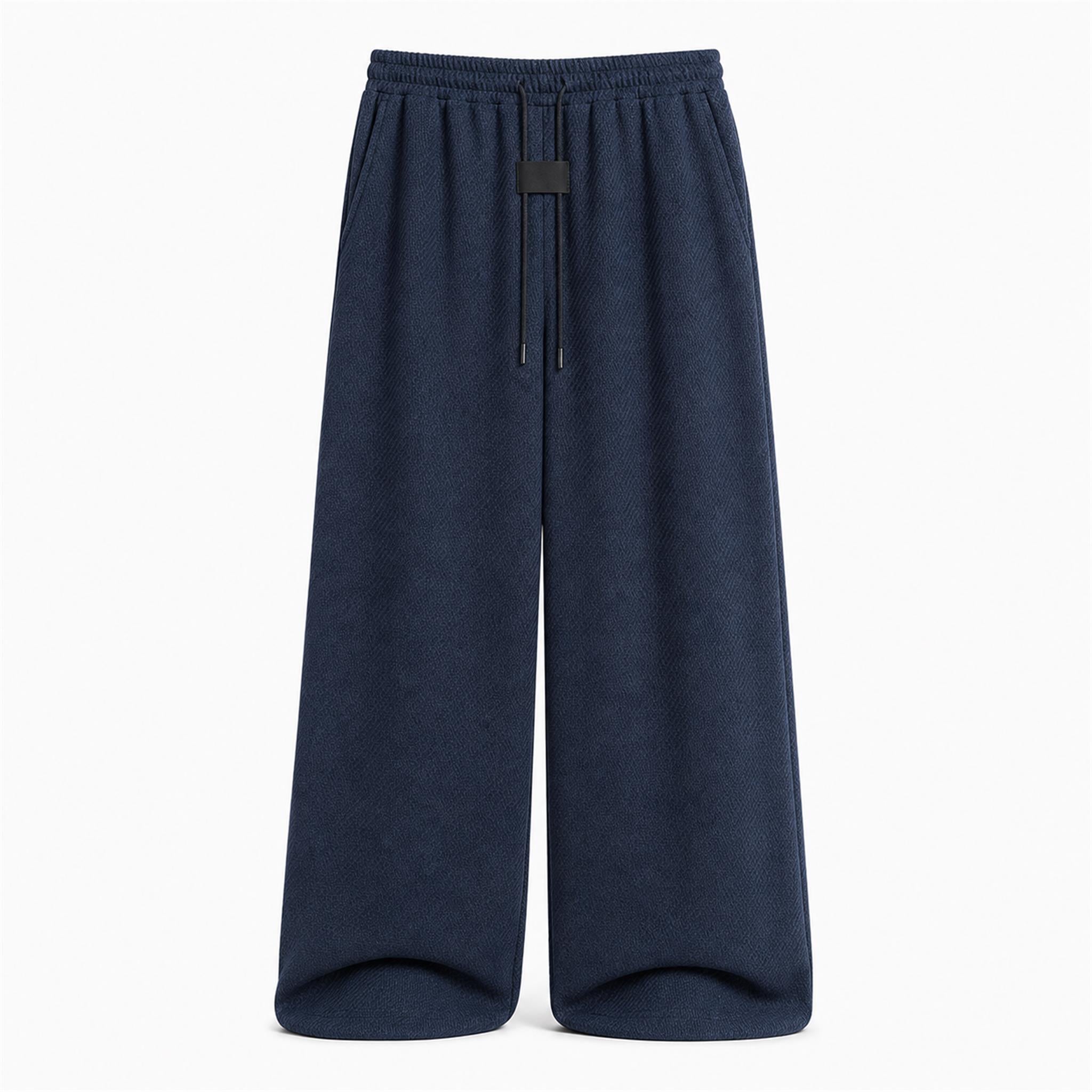 Men's 520g Heavyweight Henley Knit Sweater in Navy, product view
