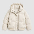 Men's Water-Resistant Flight Bomber Jacket in Ivory, product view