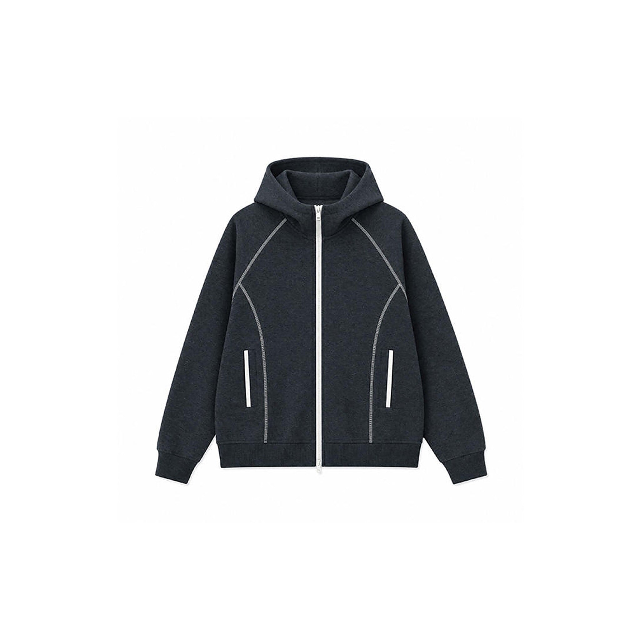 Men's 3-in-1 Graphene-Lined Outdoor Shell Jacket in Dark Grey, product view