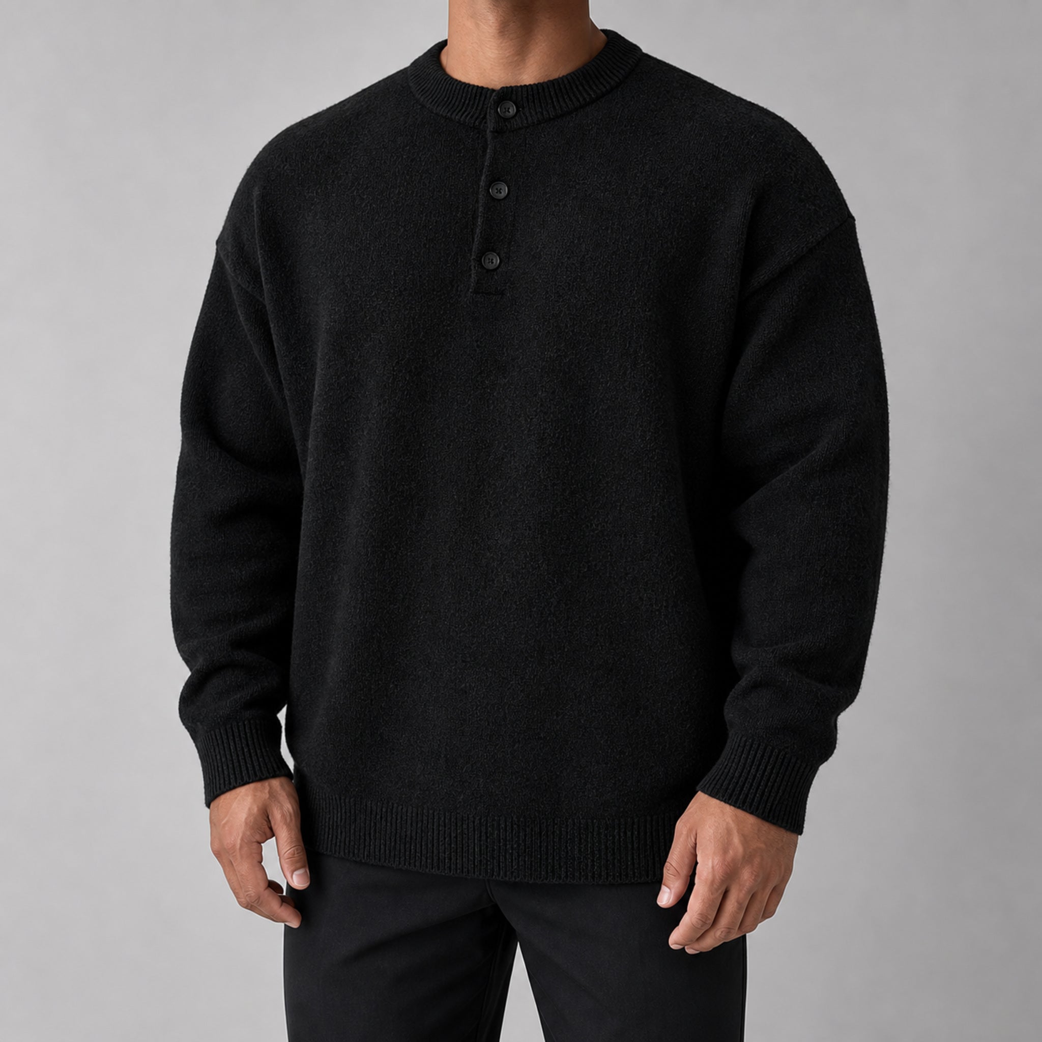 Men's Water-Resistant Padded Utility Jacket in Black, model view