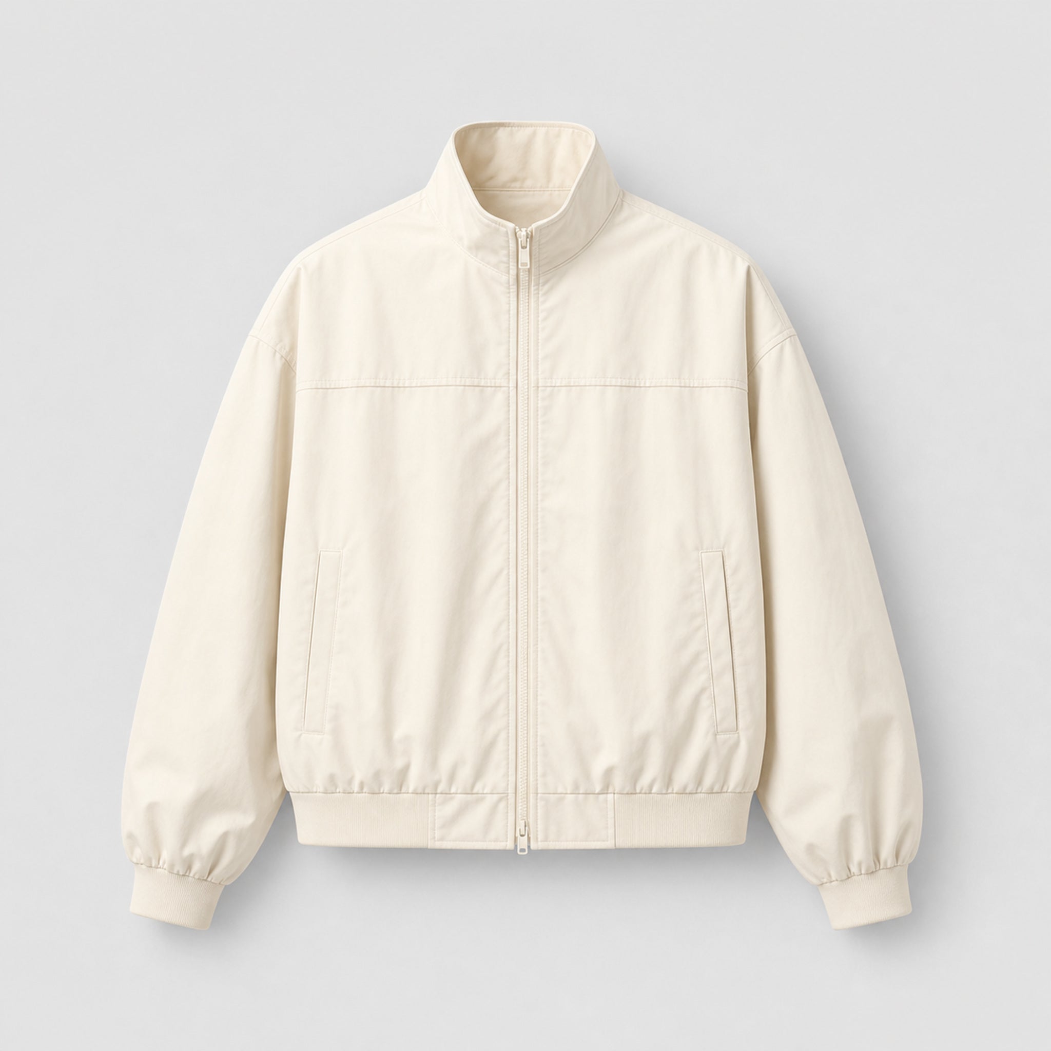Men's Heavy Water-Resistant Hooded Parka in Ivory, product view