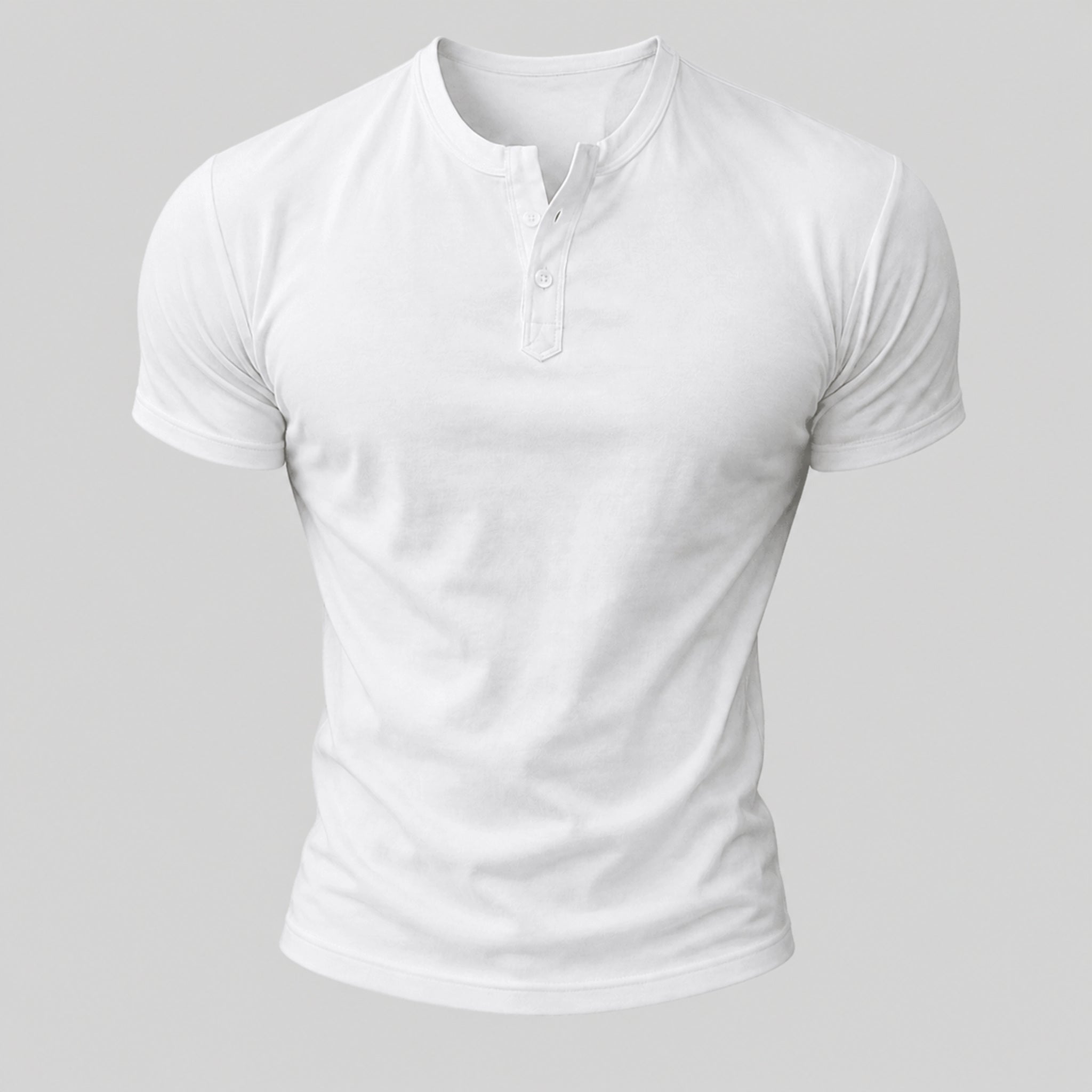VAREN FORM Men's Slim-Fit Short Sleeve Henley T-Shirt product front view