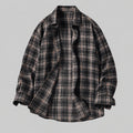 VAREN FORM Men's Lightweight Plaid Long Sleeve Shirt front model view