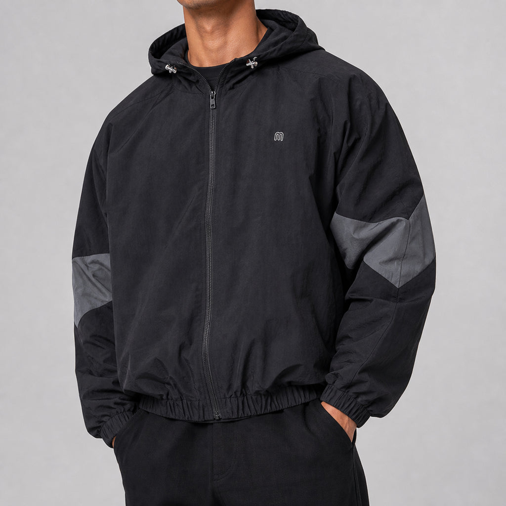 VAREN FORM Men's Detachable Double-Zip Cropped Jacket front model view