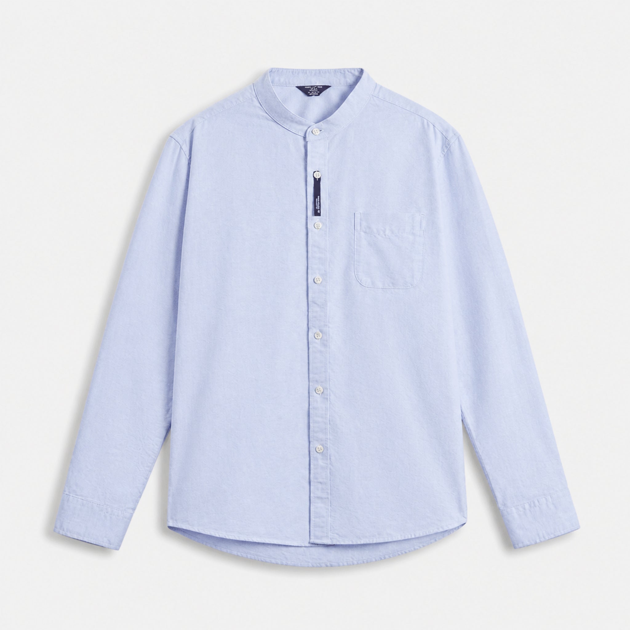 VAREN FORM Men's Stand Collar Oxford Cotton Shirt product front view