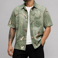 VAREN FORM Men's Lyocell Relaxed Short Sleeve Shirt front model view