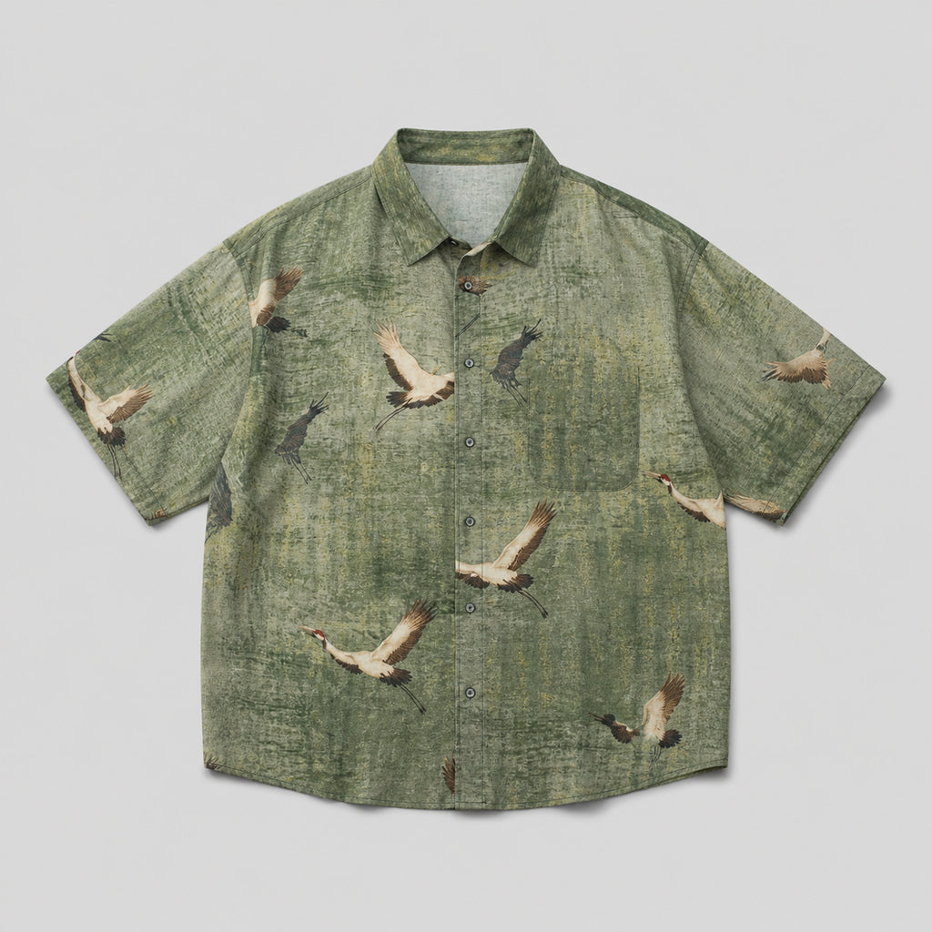 VAREN FORM Men's Lyocell Relaxed Short Sleeve Shirt product front view