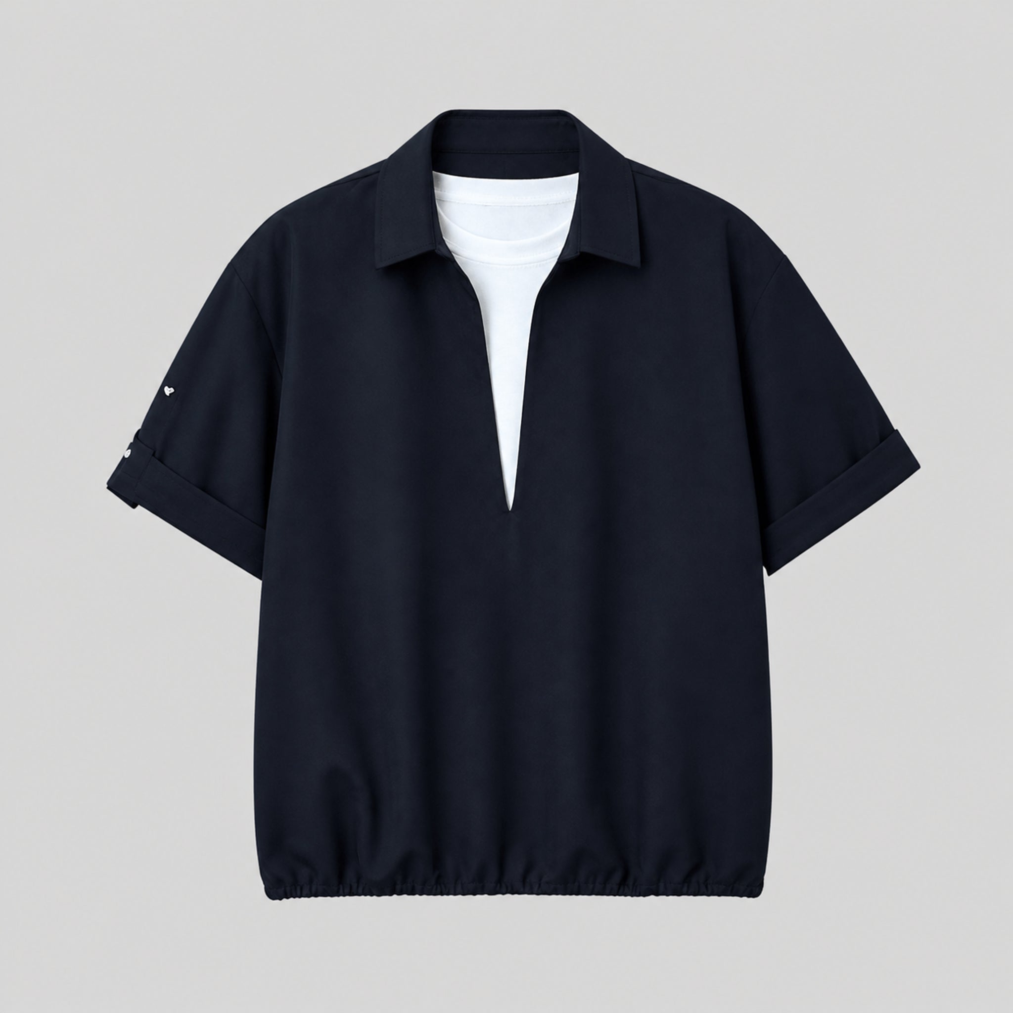 VAREN FORM Men's Layered-Look Short Sleeve Shirt product front view