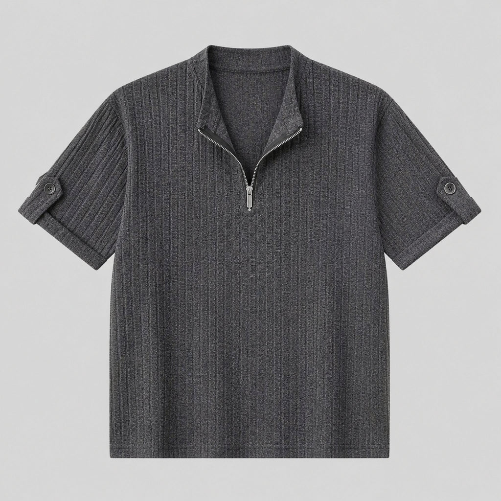 VAREN FORM Men's Old Money Short Sleeve Henley Shirt product front view