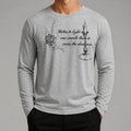 VAREN FORM Men's Snow-Texture Lightweight Long Sleeve T-Shirt front model view