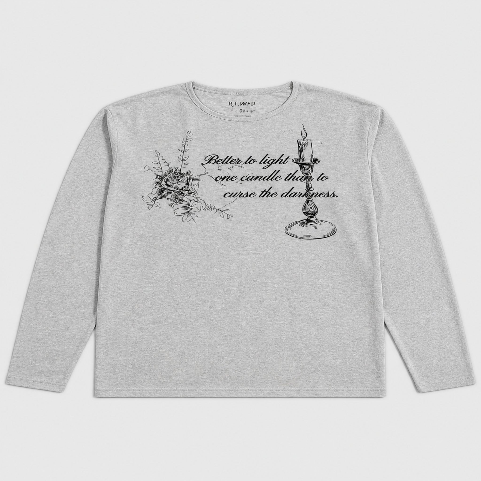 VAREN FORM Men's Snow-Texture Lightweight Long Sleeve T-Shirt product front view