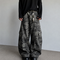 VAREN FORM Camo Barrel Cargo Pants in Grey Camo for men's gym-to-street wear