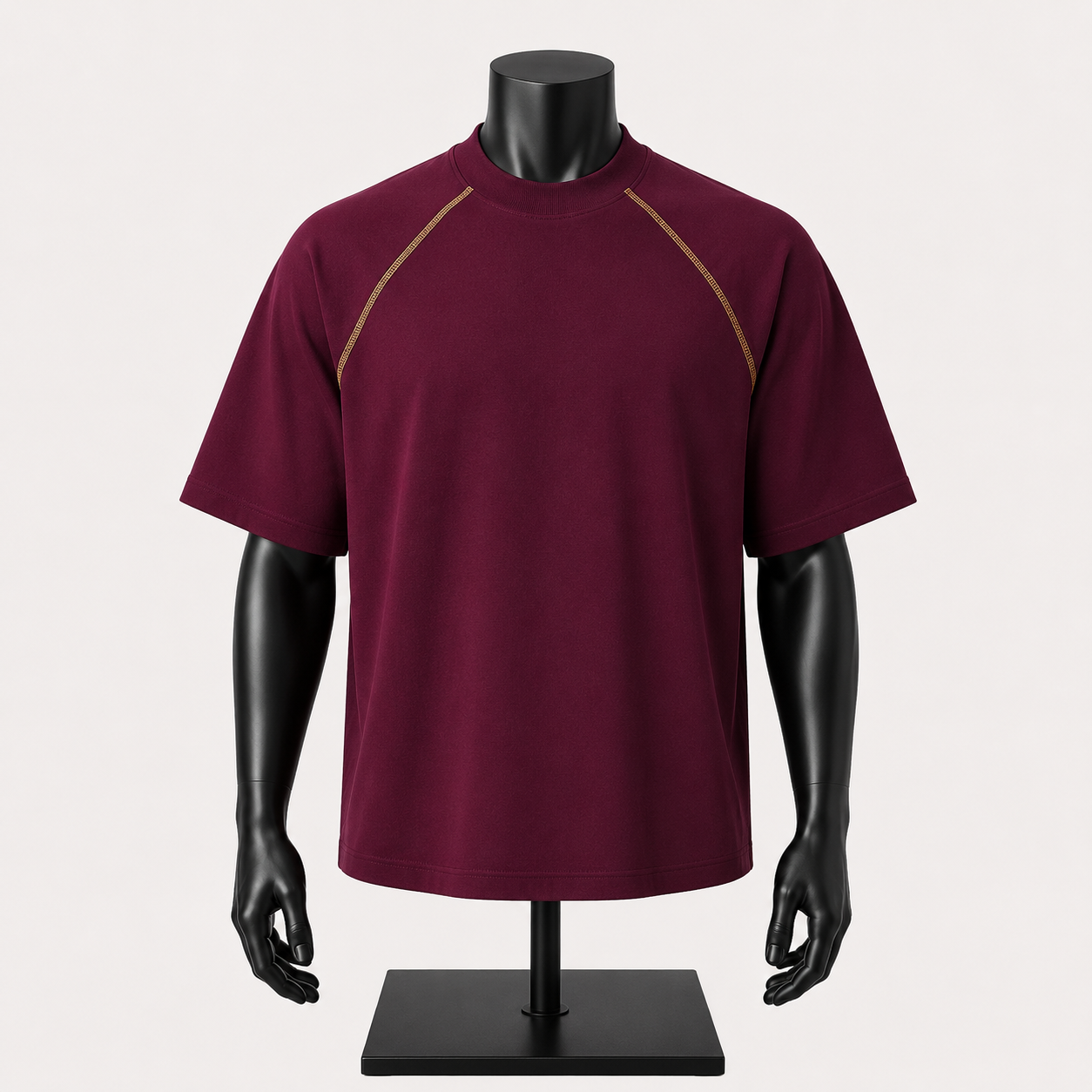 VAREN FORM Fruit Stretch Raglan Training Tee in cherry purple view 4 view
