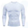 VAREN FORM Long Sleeve Compression Training Top in white front view