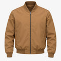 Men's 90% White Duck Down Zip Jacket in army green - product