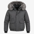 Men's Detachable-Fur-Trim Hooded Parka in navy - product