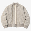 Men's Fleece-Lined Tie-Dye Faux-Leather Jacket in beige tie-dye - product