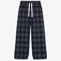 Men's Plus-Size Plaid Wool-Look Straight-Leg Trousers in navy plaid - product