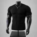 VAREN FORM Old Money Lightweight Crewneck Tee in black front view
